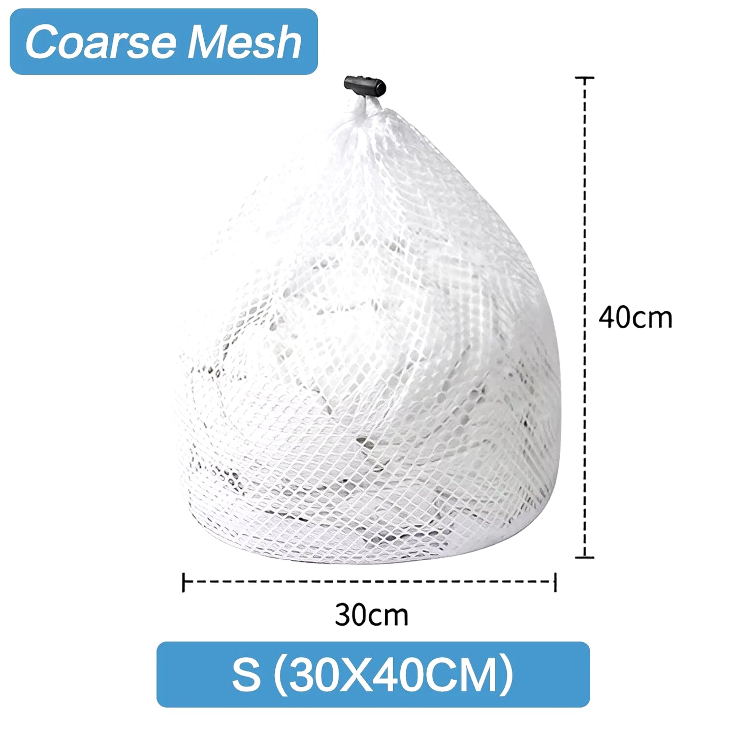 1PC Mesh Laundry Bag - Machine Washable Drawstring Design Travel Wash Bag for Blouses, Hosiery, Stockings, and Underwear