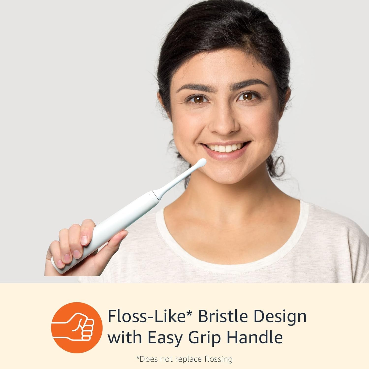 Flossing Replacement Brush Heads, 3 Count, White (Fits Most Oral-B Electric Toothbrushes) (Previously Solimo)